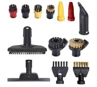 13 Pièces Accessoires Pour Nettoyeur Vapeur Pour Karcher Sc1 Sc2 Sc3 Sc4 Sc5,Brosses Rondes Buse De Grattoir Pour Accessoires Nettoyeur Vapeur Fenêtres à Joints Pièces De Rechange