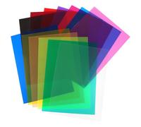 13 Pièces Filtre de Gel Correcteurs de Couleur en Plastique Transparent 13 Couleurs pour Flash Lumière LED Lampe Film Vidéo Photo 29.7x21cm Faire la fête Festival Décoration DIY