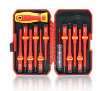 13 Pièces Kit Tournevis Electricien: 1000 V Tournevis Dynamométrique Electricien Outils de Réparation Manuels Durables