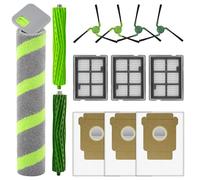 13 Pièces Max 705 Combo Pièces de Rechange pour Aspirateur Robot iRobot Max 705 Combo, 2 Brosses Rotatives, 1 Serpillère Rotative, 3 Filtres, 3 Sacs à Poussière, 4 Brosses Latérales, Kit d'accessoires
