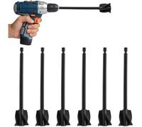 13 Pièces Mélangeur de Résine Pro Agitateur de Résine époxy Melangeur époxy pour Perceuse 1/4 pour Mélange de Silicone
