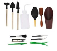 13 Pièces Mini Jardin Main Ciseaux Ensemble Creuser arrosage Plantation Pelle succulente Outil Miniature Plantation Jardinage Outil, Coupure Universelle