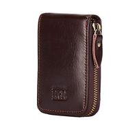 13 Porte Cartes de Crédit et Poche à Monnaie Blocage RFID avec Fermeture Eclair Portefeuille Homme et Femme Fait à la Main en Cuir Sacoche pas cher pour Cadeau Noël, Fête, Anniversaire