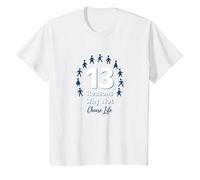 13 Raisons pour lesquelles ne Pas Choisir Un Message inspirant pour la Vie T-Shirt, Enfant, Blanc, 12 Ans