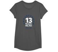 13 Raisons pour lesquelles ne Pas Choisir Un Message inspirant pour la Vie T-Shirt, Fille, Asphalte, M