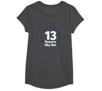 13 Raisons pour lesquelles ne Pas Choisir Un Message inspirant pour la Vie T-Shirt, Fille, Chiné Foncé, M