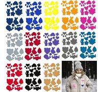 13 Sheets 208 Pieces Nylon Repair Patches Waterproof Repair Patch Sticker Down Jacket Repair Patches For Tents Down Jacket Sleeping Bag Handbag