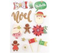 13 stickers 3D Noel 60 mm G