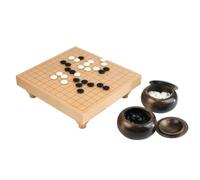 13 x 13 Go Table Set with 8mm Stones and Dark Bowls