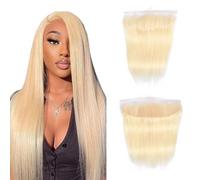 13 x 4 HD Lace Frontal Only 613 Blonde Color Straight Virgin Human Hair Frontal Pre-Plucked Hairline Real HD Lace Frontal 40,6 cm