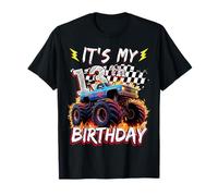 13 Year Old Boys Monster Truck It's My 13th Birthday Party T-Shirt