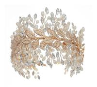 130 * 100 mm Gold/Silver Pearl Crystal Crown Bridal for Wedding Tiara Princess Queen Crown Righestone Bridal Bandband