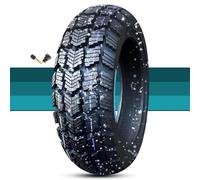 130/70-12 Pneu Moto Hiver Tubeless Tout-Terrain Motif Bloc 130/70/12 Résistant à l’Usure 130 70 12 8PR 64J 300kPa Avant Arrière(1pc)