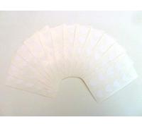 130 étiquettes, 13x12mm cœurs, blanc, code couleur autocollants, auto-adhésif collant colorés cœurs