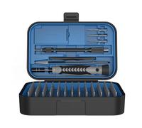 130 in 1 Screwdriver Set Portable Hand Tool Kits Magnetic Bits Mine Small for Mobile Cell Phone PC Watch Repair Blue