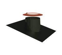 Ø 130 mm Conduit de toit Jeremias DW FU avec bord d'attaque et collier d'étanchéité 5° - 15° cuivre