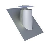 Ø 130 mm Conduit de toit Jeremias DW Vision avec collier anti-intempéries 36°- 45° haute brillance