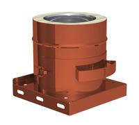 Ø 130 mm Jeremias DW FU Plaque de base avec pot de suie amovible Cuivre