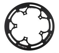 130 mm pour protecteur de plateau BCD, alliage d'aluminium, protège le plateau et empêche les taches de vêtements, prend en charge les plateaux simples 50T 54T (noir)