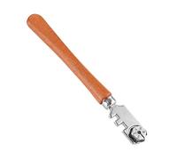 130 mm Professiona Roller Glass Cutter Six Wheel Metal Roue Craft Kit d'outils de coupe avec manche en bois