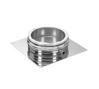 Ø 130 mm Schiedel ICS Plaque de base pour montage au sol, écoulement latéral
