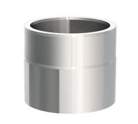 Ø 130 mm Tuyau de poêle double paroi Jeremias ISO-Line Elément de longueur 150 mm Acier inox brossé