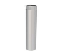 Ø 130 mm Tuyau de poêle double paroi Jeremias ISO-Line Elément de longueur 750 mm Acier inox brossé