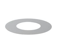 Ø 130 mm Tuyau de poêle double paroi Jeremias ISO-Line Rosace murale 85 mm Acier inox brossé