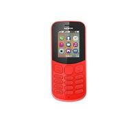 130 - Téléphone de service - double SIM - RAM 4 Mo / Mémoire interne 8 Mo - microSD slot - 160 x 120 pixels - rear camera 0,3 MP - rouge