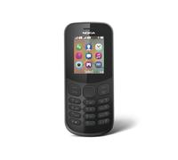 130 - Téléphone mobile - double SIM - 8 Mo - microSD slot - GSM - 160 x 120 pixels - RAM 4 Mo - 0,3 MP - Nokia Series 30+ - noir