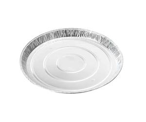 130 Tourtières en Aluminium 1240 ml D. 270 x H. 23 mm Pratiques, Résistantes et Jetables pour Cuisson et Congélation - D-Work