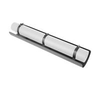 Ø 130 Tuyau de poêle Protection de rayonnement 100 cm Gris