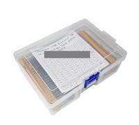 130 Values 1/6W＝1/8W 0.125W 1% Metal Film Resistors Assorted Pack Kit Set Resistors Assortment Kit Capacitors 2600PCS/lot NWPNLXEA