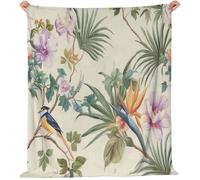 130 x 170 cm Couverture Polaire Flanelle, Crème Plantes Vintage Fleurs Oiseaux Imprimé Automne Chaude Douce Couvertures en Sherpa de Lit Couvre-lit Jeté de Canapé, Convient Adulte et Enfant