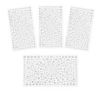 1300 particles Strass Autocollants Cristal,Autocollants de Strass de Cristal Auto-adhésifs Strass Transparent Cristal Auto-adhésif Acry Gemme pour Visage Corps Ongles Nail Art Artisanat Décoration