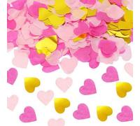 13000 Pièces Confettis Biodegradables,Confetti en Forme de Cœur,Décoration Mariage Anniversaire,Décoration de Table,Confettis Mariage pour le mariage,la Saint-Valentin,Noël,Papier de décoration