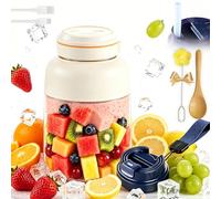1300ML Portable Wireless Juicer Cup, 38 Blades Large Capacity Portable Blender, Usb Rechargeable, Freshly Juiced In 40s, Multifunctional Blender Bottle For Juices, Milkshake, Veggies (#2,800ML)