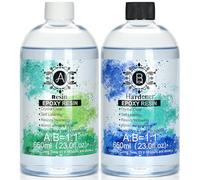1300ml Resine Epoxy Transparente et Durcisseur, Résine époxy transparente, 1: 1 Ratio Revêtement en résine époxy cristalline pour Craft,Fabrication de Bijoux, Tables de rivière