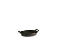 STAUB Plat Empilable en Fonte, Ovale, Ø 24 cm, 1 L, Noir Mat