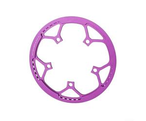 130BCD Plateau simple 54T avec protecteur de chaîne pour vélo pliable 12 vitesses en aluminium CNC léger pour une utilisation durable (violet)