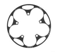 130BCD Protection de chaîne pour vélo de route avec plaque de manivelle en alliage d'aluminium pour la sécurité et la performance de conduite (50T-54T, noir)