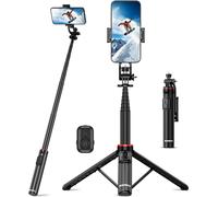 130cm Selfie Stick,360 Degree Rotatable Smartphone Tripod Built-in Retractable Selfie Stick Aluminum Alloy with Remote Control for iPhone/Samsung/GoPro/Camera