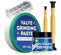 130g Pate a Roder Soupape+60g Polish Voiture+Rodoir Soupape, Rectification de Précision, Adaptée la Réparation de Motos, D'automobiles, de Moteurs et de Véhicules, etc