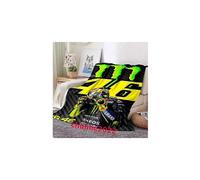 (130m x 150cm,#38)Valentino Rossi 46 Motorcycle Racing Blanket Throw Bed Sofa Warm Soft Blanket UK