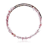 $130Tag Collier ras du cou réglable en quartz rose certifié Navajo Native 25574 Fabriqué par Loma Siiva
