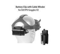 (131225) Clip de batterie, enrouleur de câble, étui de protection, support arrière pour lunettes DJI