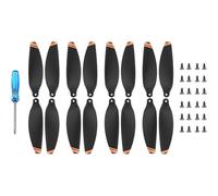 (131535) 1/2/4 Paire d'hélices stables et légères, accessoire pour drone DJI Mavic Mini, orange et noir