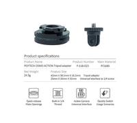(131639) Adaptateur de fixation pour trépied Pgytech Osmo Action PC&ABS avec trou de vis 1/4 pouce pour