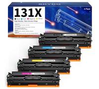 131X 131A Toner CF210X Compatible pour HP 131A CF210A Toner 131X CF210X CF211X CF213X CF212X pour HP LaserJet Pro 200 Color MFP M276nw Toner M276n CP1515N CM131 MF8040cn mf8280cw CM1415fn (4-Pack )