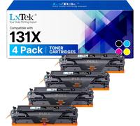 131X 131A Toner Compatible Pour Hp 131X 131A Cf210X Cf211A Cf213A Cf212A Pour Hp Laserjet Pro 200 Color Mfp M276N M276Nw M251N M251Nw (Noir Cyan Magenta Jaune, 4-Pack)[ENC940759]